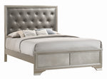 Salford 5-Pc Charcoal Grey/Metallic Sterling King Bedroom Set