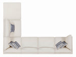 Serene 6-Pc Beige Linen Blend Modular Sectional Sofa