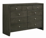 Serenity 5-Pc Mod Grey Wood Queen Bedroom Set