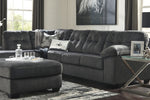 Accrington 2-Pc Granite Fabric LAF Sectional Sofa