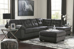 Accrington 2-Pc Granite Fabric RAF Sectional Sofa