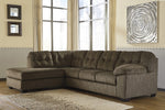 Accrington 2-Pc Earth Fabric LAF Sectional Sofa with Sleeper