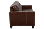 Altonbury Walnut Leather 2-Seat Sofa