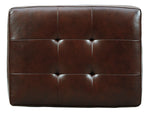 Altonbury Walnut Leather Ottoman