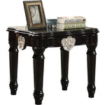 Ernestine Black Wood Square End Table