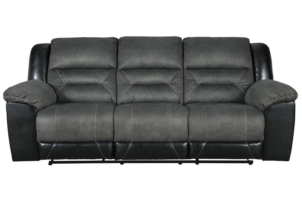 Earhart Slate Manual Recliner Sofa (Oversized) – Aetna Stores