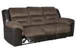 Earhart Chestnut Manual Recliner Sofa (Oversized)