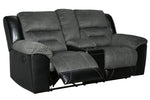 Earhart Slate Manual Recliner Loveseat