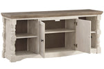 Havalance Two-Tone Wood Extra Large TV Stand