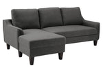 Jarreau Gray Fabric LAF Sectional Sofa Sleeper