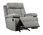 Mitchiner Fog Fabric Manual Rocker Recliner