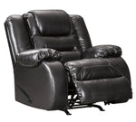 Vacherie Black Manual Rocker Recliner