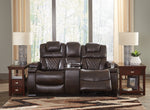 Warnerton Chocolate Power Recliner Loveseat