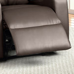 Terry Espresso Faux Leather Manual Recliner