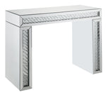 Nysa Mirrored Vanity Desk with Faux Crystals