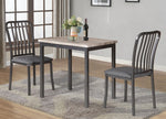 Urbana 2 Gray Metal/Fabric Side Chairs