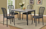Urbana Gray Wood/Metal Rectangular Dining Table