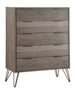 Urbanite 3-Tone Gray Wood 5-Drawer Chest