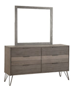 Urbanite 3-Tone Gray Wood Frame Dresser Mirror