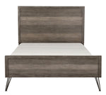 Urbanite Contemporary 3-Tone Gray Wood Queen Bed