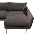 Vantage 2-Pc Iron Grey Fabric RAF Sectional Sofa