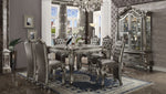 Versailles 2 Silver PU Leather Counter Height Chairs