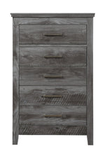 Vidalia Rustic Gray Oak Wood 5-Drawer Chest