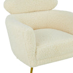 Welsh Beige Faux Shearling Accent Chair