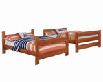 Wrangle Hill Amber Wash Wood Full/Full Bunk Bed