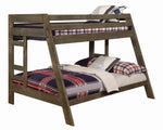 Wrangle Hill Gunsmoke Wood Twin/Full Bunk Bed with Storage