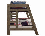 Wrangle Hill Gunsmoke Wood Twin/Full Bunk Bed with Storage