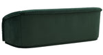 Yara Pleated Forest Green Velvet 2-Seat Sofa (Oversized)