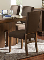 Sedley 2 Chocolate Brown Fabric Side Chairs