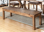 Gianna Rustic Pine Solid Wood Bench