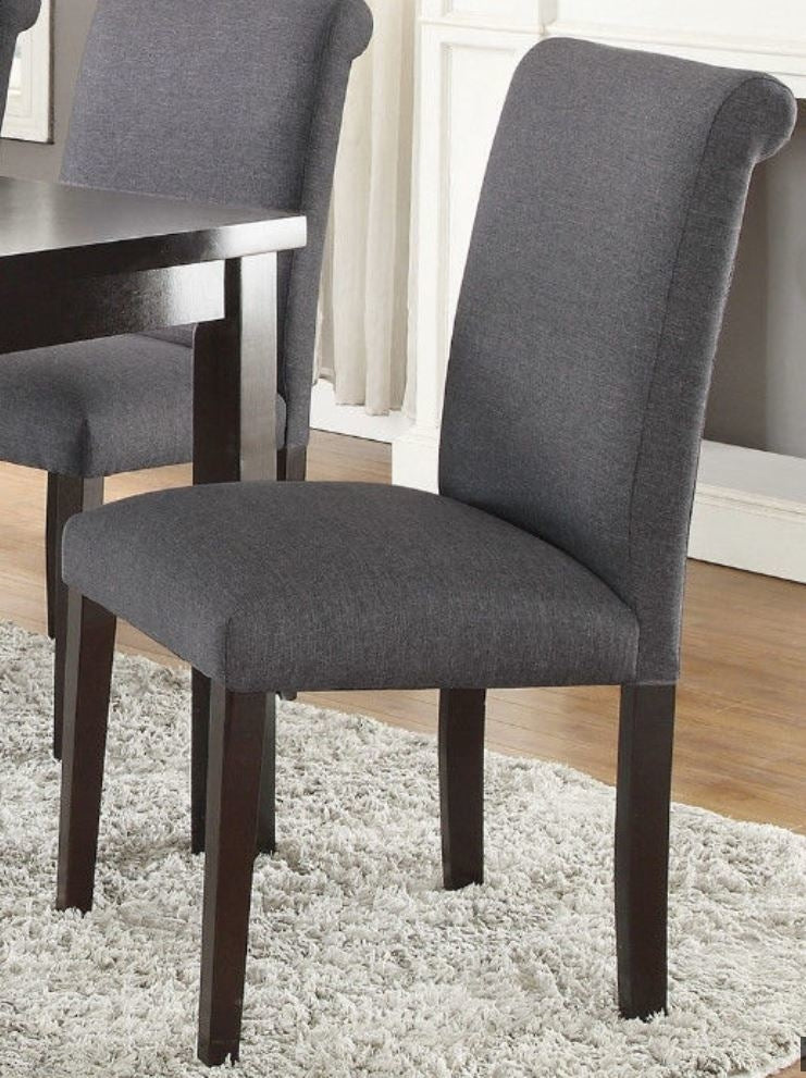 Violette 2 Blue Grey Polyfiber/Wood Side Chairs