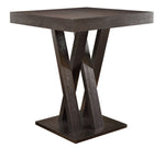 Mannes Cappuccino Wood Counter Height Table