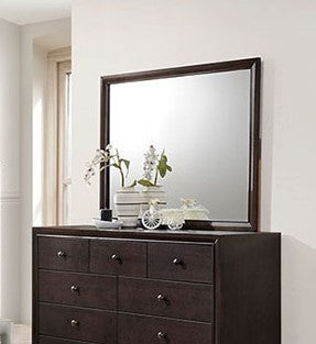 Jana Brown Wood Frame Dresser Mirror