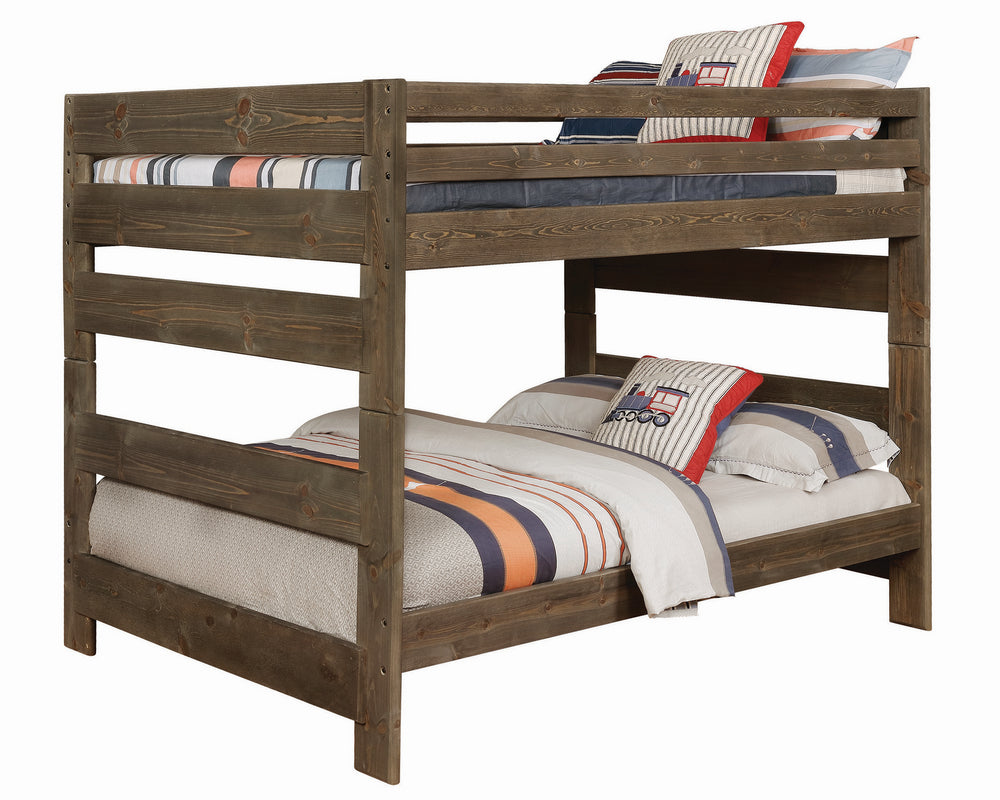 Wrangle Hill Gunsmoke Wood Full/Full Bunk Bed