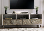 Jakarta Antique White Wood TV Stand