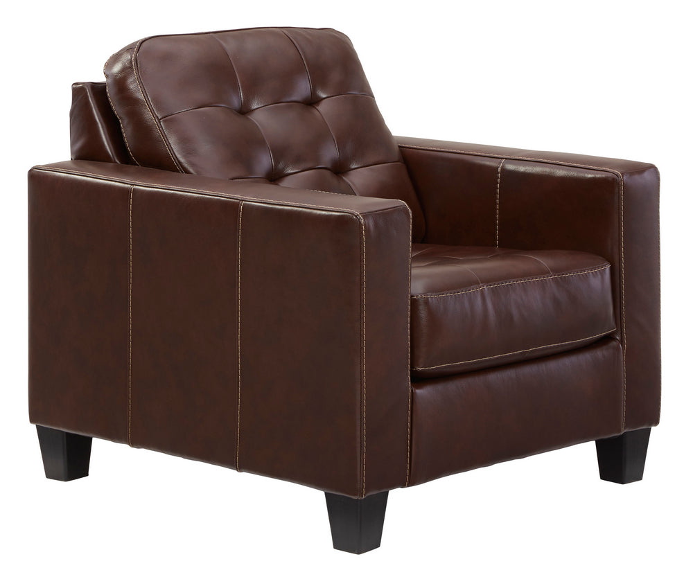 Altonbury Walnut Leather Chair