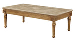 Daesha Antique Gold Wood/Marble Coffee Table