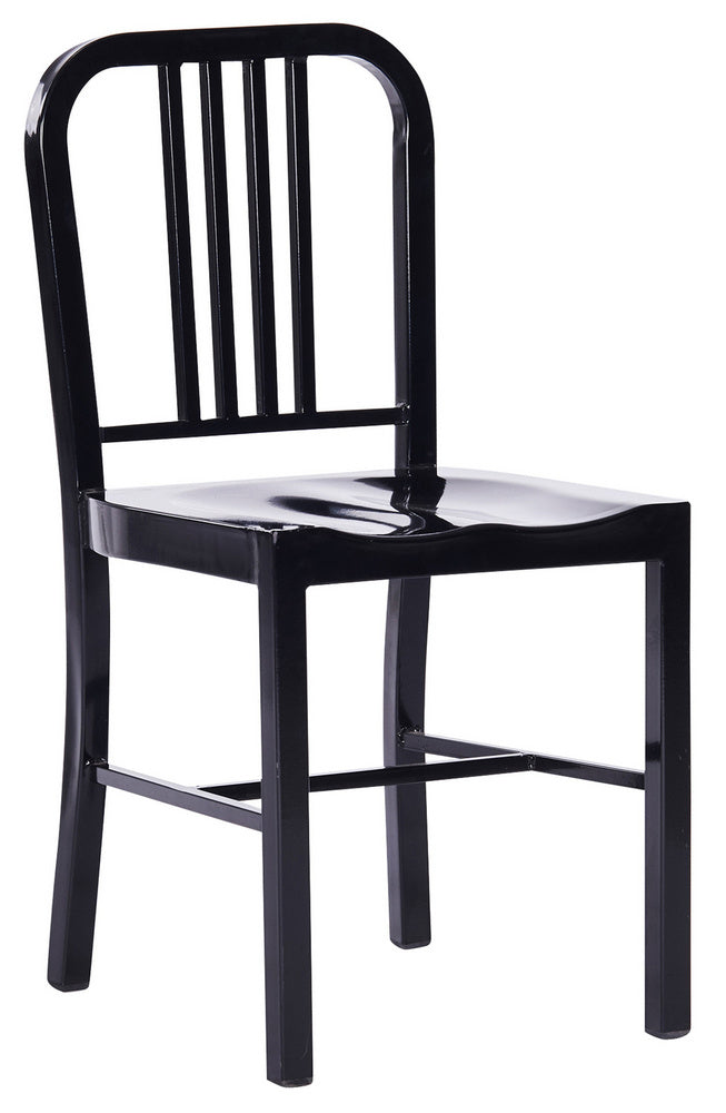 Evonne 2 Black Metal Side Chairs