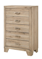 Miquell Rustic Natural Finish Wood 5-Drawer Chest