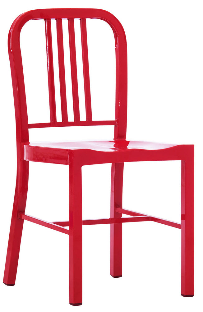 Evonne 2 Red Metal Side Chairs