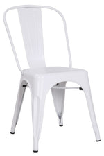 Cole 2 Matte White Metal Side Chairs