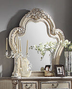 Dresden Vintage Bone White Wood Dresser Mirror