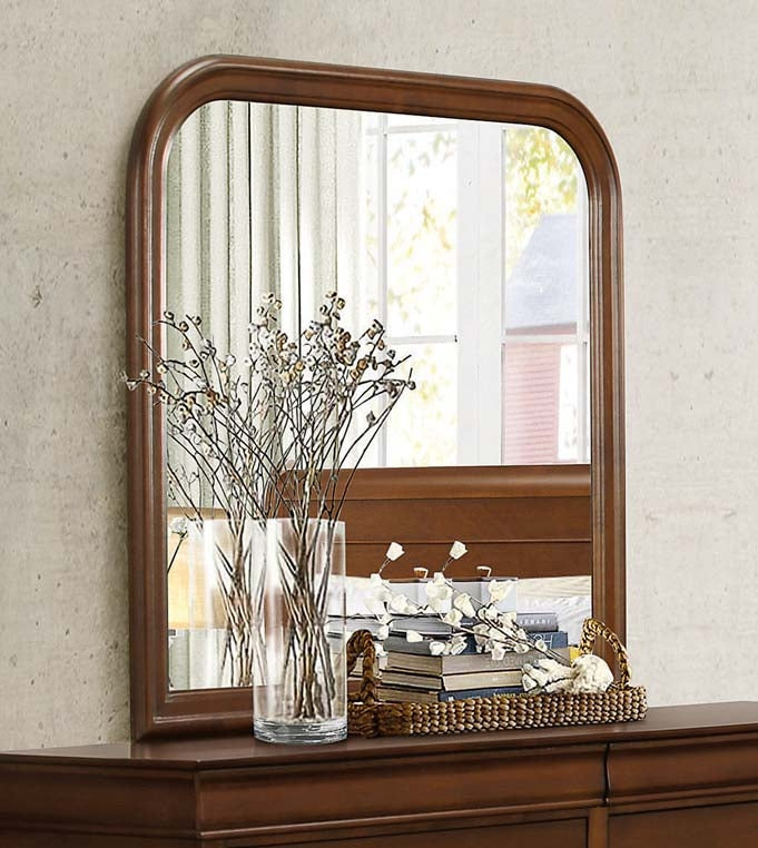 Abbeville Cherry Wood Frame Dresser Mirror