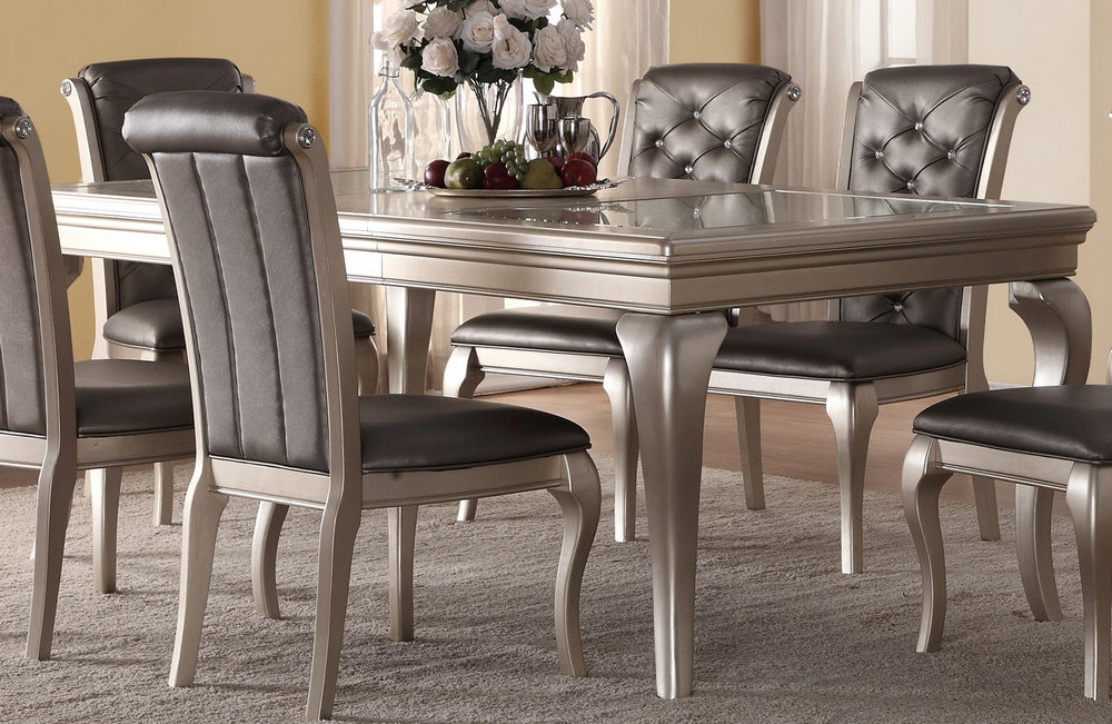 Arienne Silver Wood Dining Table