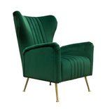 Ava Emerald Green Velvet Tufted Chair