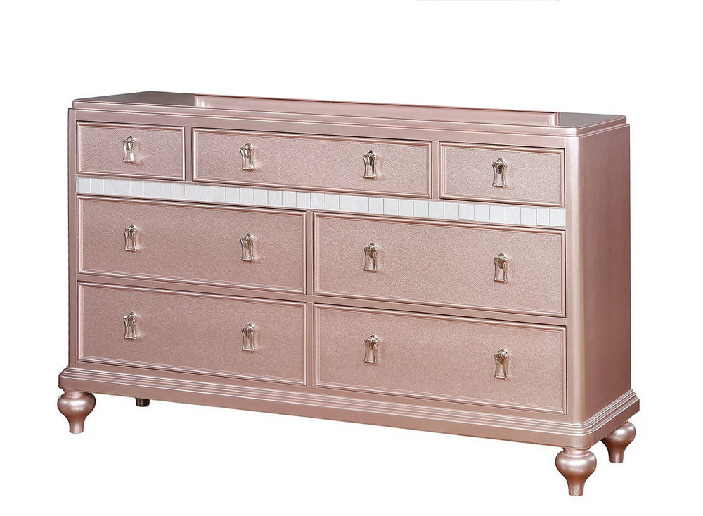 Avior Rose Gold Wood Dresser